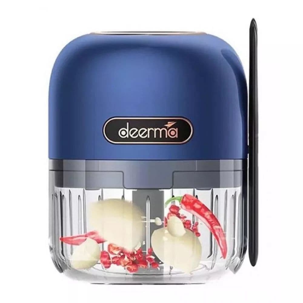 Измельчитель Deerma DEM-JS100 Mini Garlic Grinder синий— фото №0