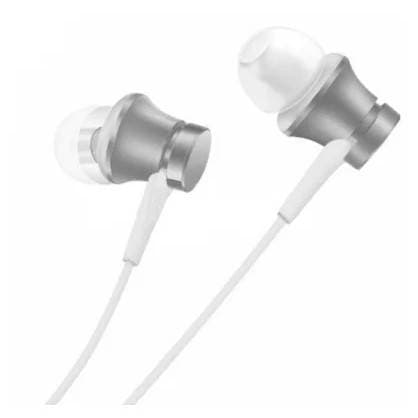 Наушники Xiaomi Mi In-Ear Headphones Basic, серебристый— фото №0